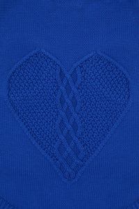 Gorman - Heart Felt Knit Dog Jumper - blue