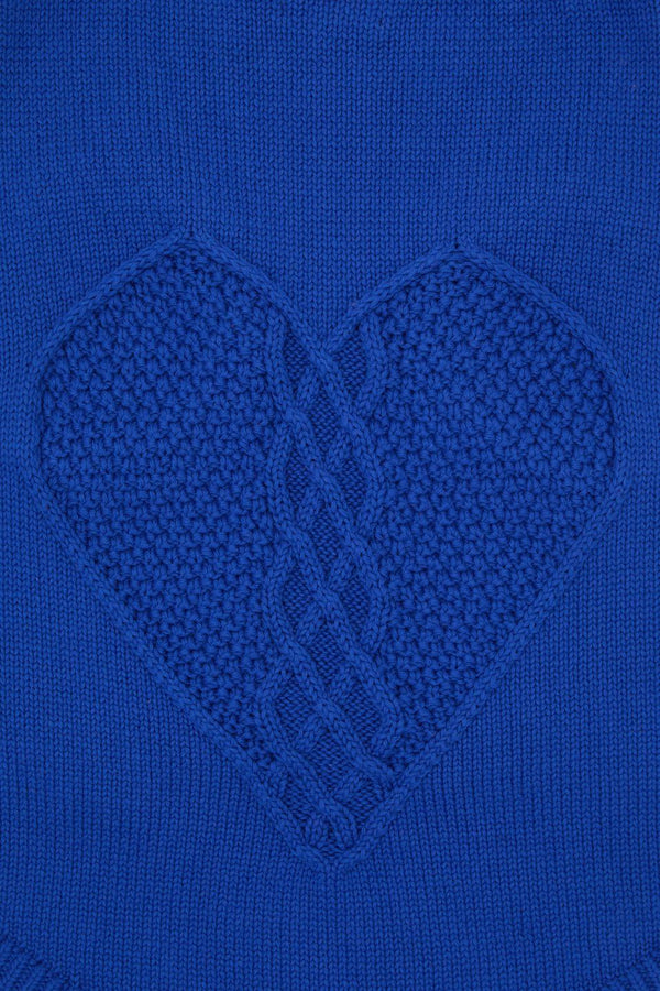 Gorman - Heart Felt Knit Dog Jumper - blue
