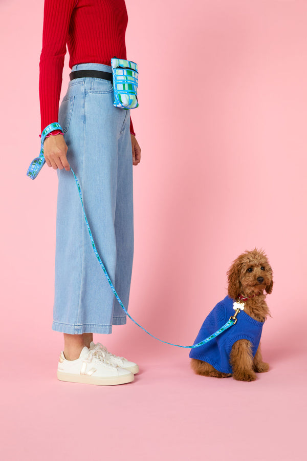 Gorman - Heart Felt Knit Dog Jumper - blue