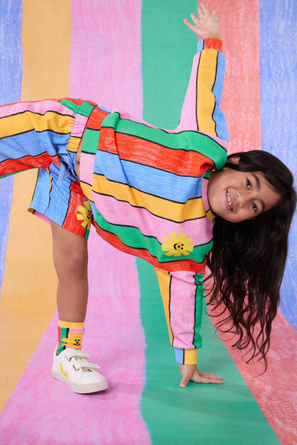 Gorman - Colour In Kids Sweater - stripe