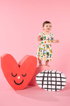 Gorman - Cool Friends Baby Dress - cream