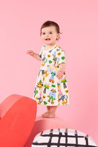 Gorman - Cool Friends Baby Dress - cream