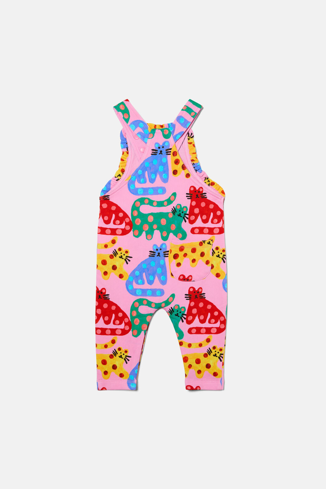 Gorman - Wiskers Baby Frill Overalls - pink