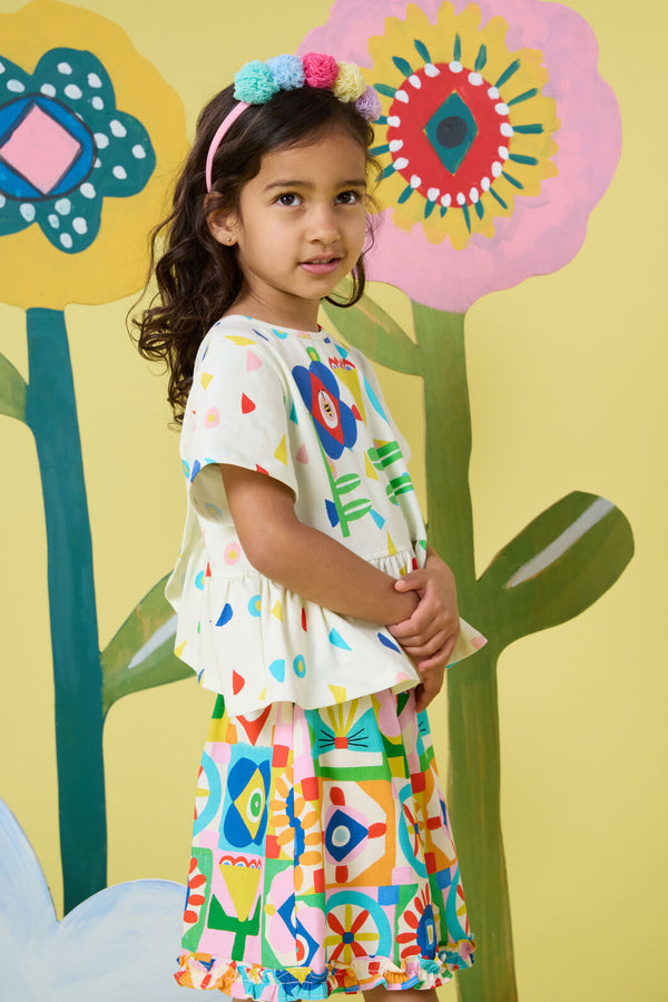 Gorman - Mini Floral Kids Petal Top - multi