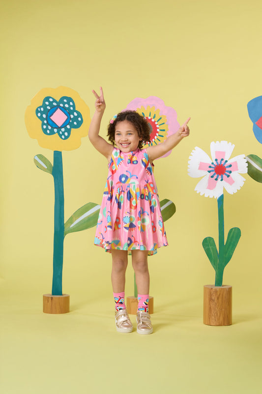 Gorman - Butterfly Kids Tulip Dress - pink