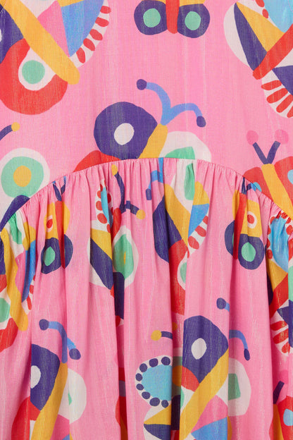 Gorman - Butterfly Kids Tulip Dress - pink