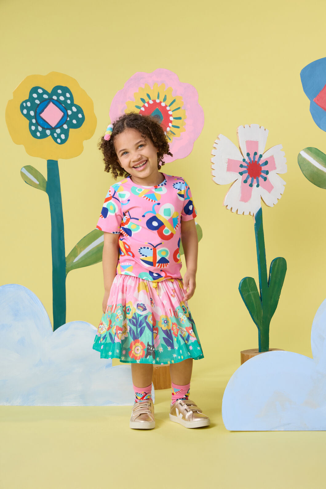 Gorman - Butterfly Kids Ss Tee - pink