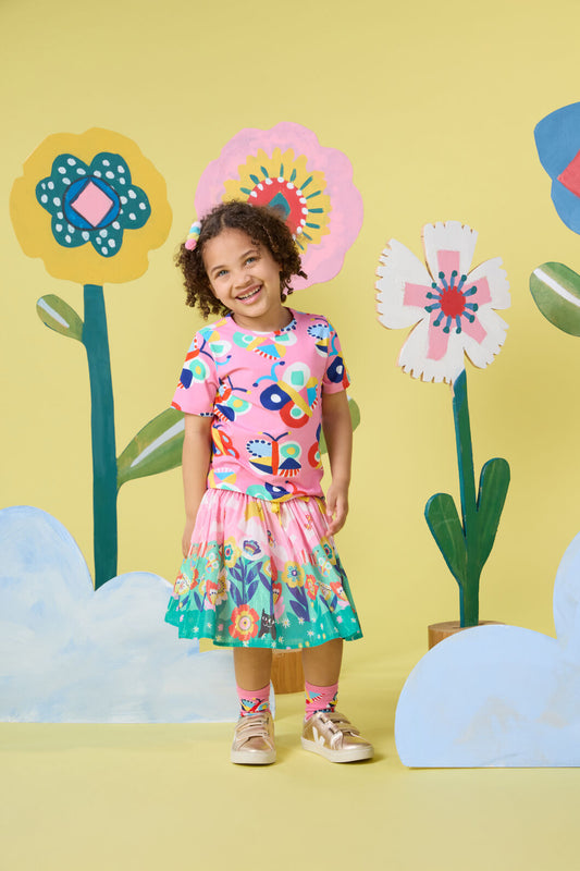Gorman - Butterfly Kids Ss Tee - pink