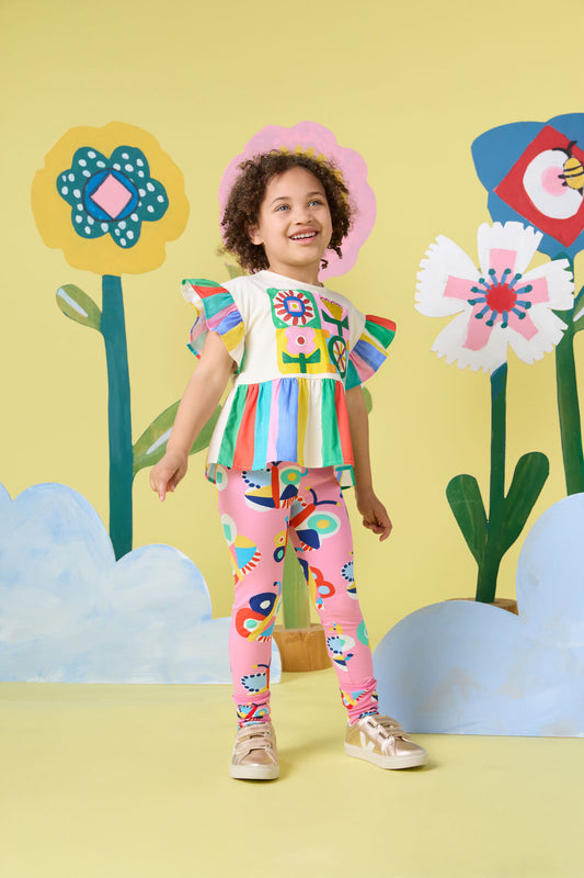 Gorman - Butterfly Kids Legging - pink