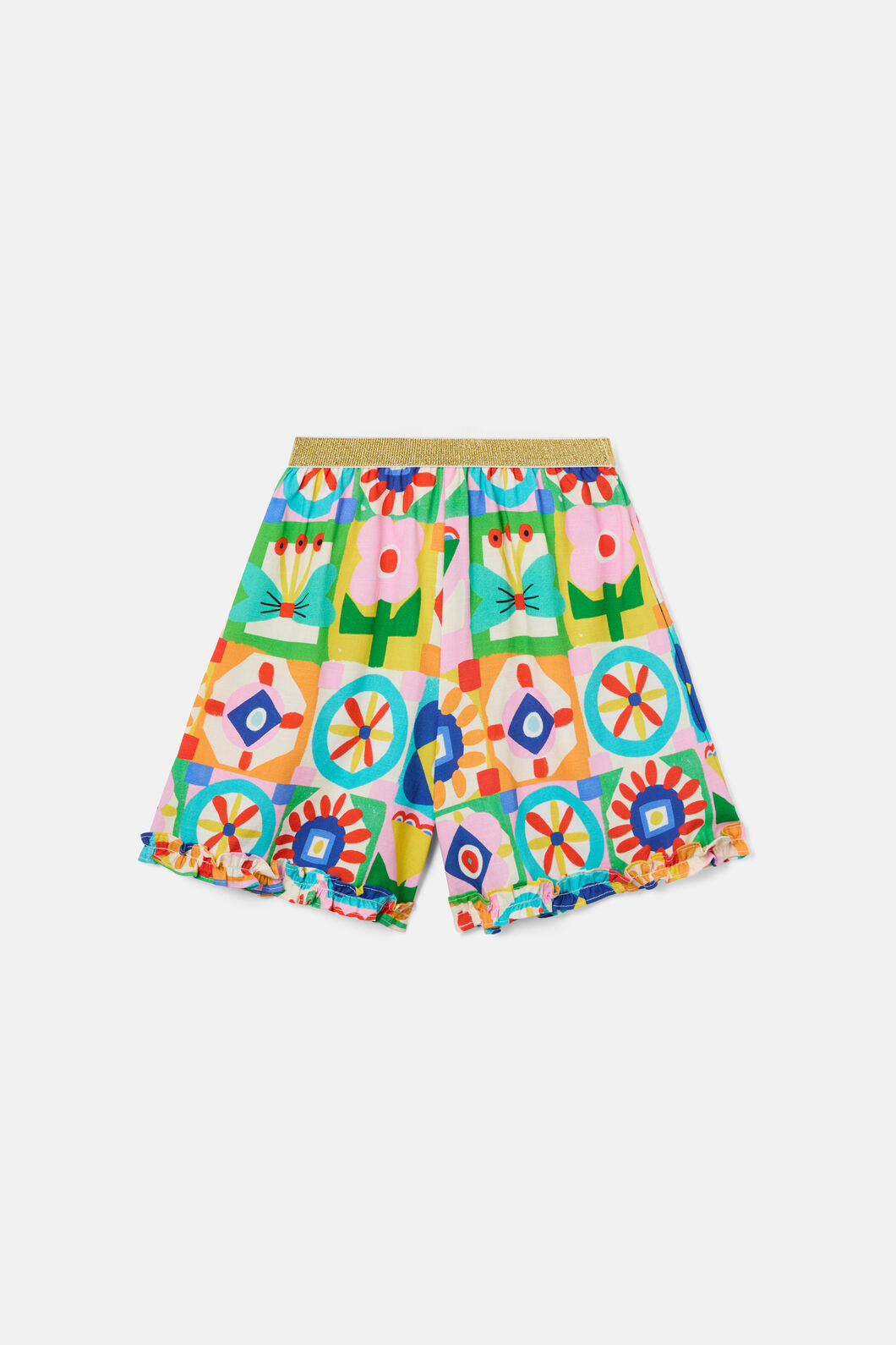 Gorman - Hideout Geo Kids Frill Shorts - multi