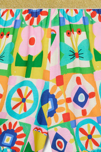 Gorman - Hideout Geo Kids Frill Shorts - multi