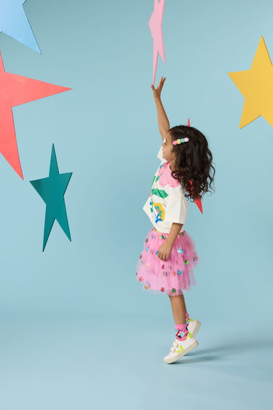 Gorman - Star Party Kids Skirt - pink