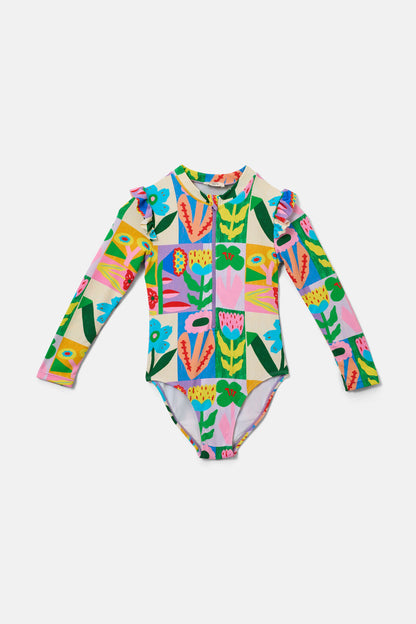 Gorman - Floral Patchy Kids Bathers - print