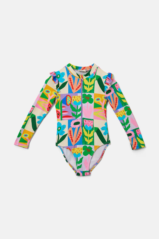 Gorman - Floral Patchy Kids Bathers - print