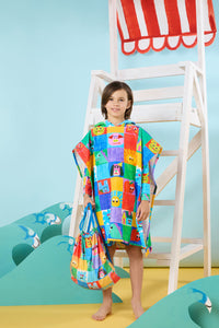 Gorman - Check Mate Kids Swim Poncho - multi