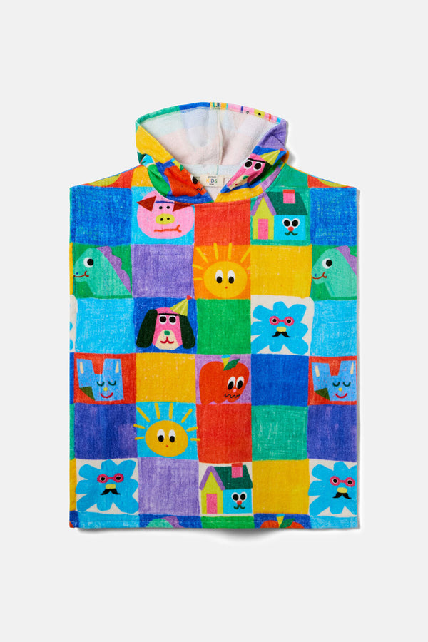 Gorman - Check Mate Kids Swim Poncho - multi