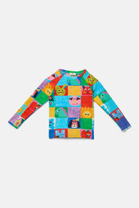 Gorman - Check Mate Kids Swim Top - multi