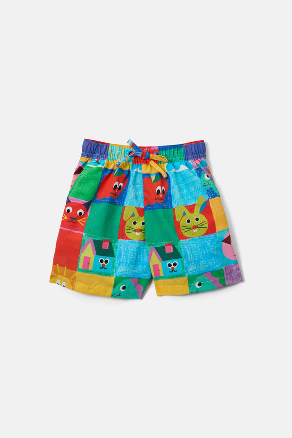 Gorman - Check Mate Kids Board Shorts - multi