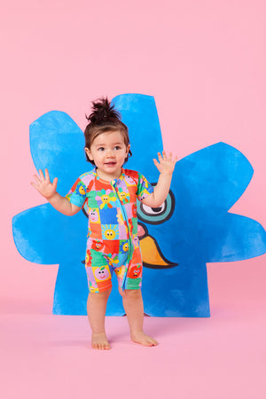 Gorman - Checkers Baby Onesie - multi