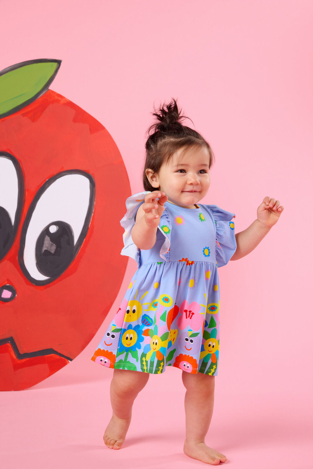 Gorman - Sunny Border Baby Dress - lilac