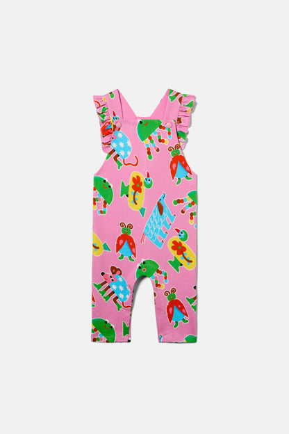 Gorman - Buggy Boo Baby Frill Overalls - pink