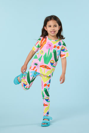 Bold Floral Kids SS Tee