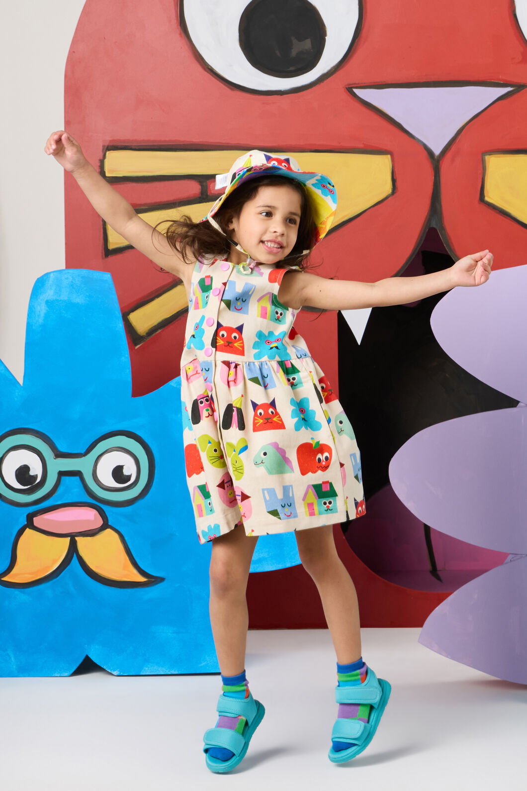 Gorman - Birthday Kids Pinafore - cream