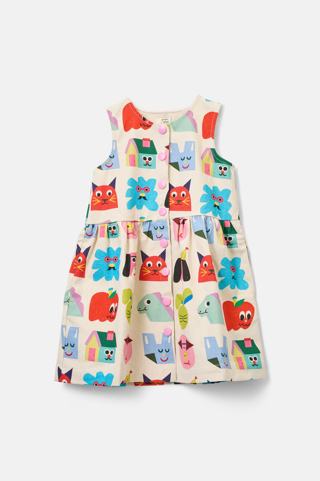 Gorman - Birthday Kids Pinafore - cream