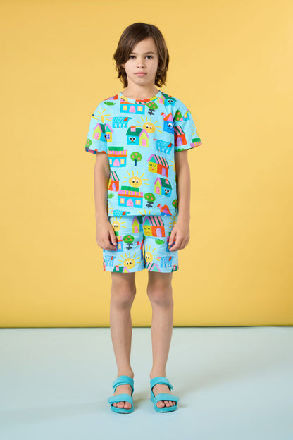 Gorman - Little Huts Kids SS Tee - blue