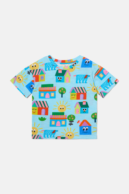 Gorman - Little Huts Kids SS Tee - blue