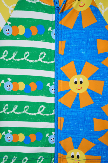 Gorman - Mix Match Kids Swim Zip Top - multi