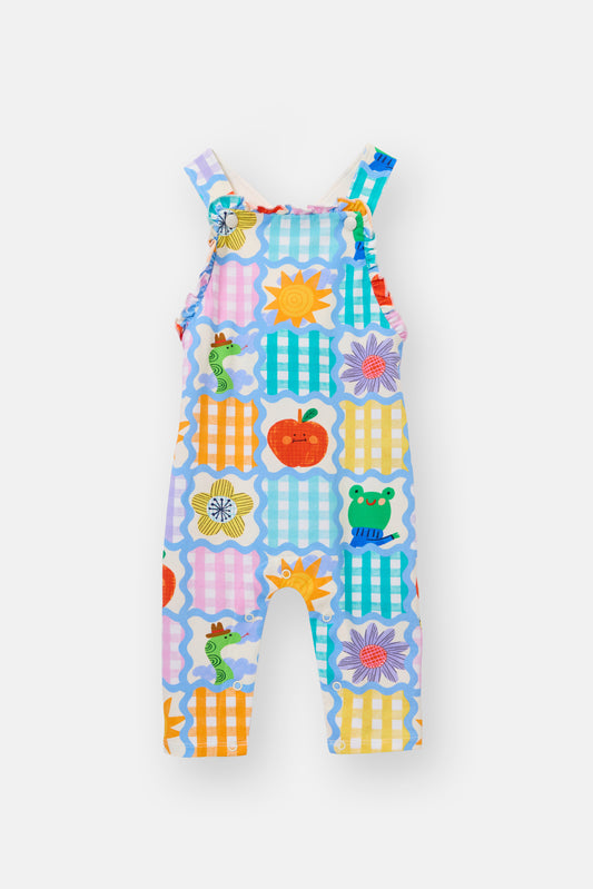 Gorman - Jumble Check Baby Overalls - multi