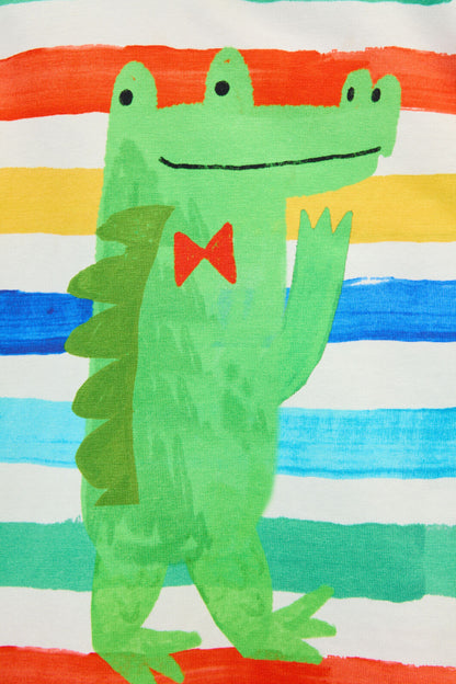 Gorman - Croc Stripe Baby SS Tee - cream