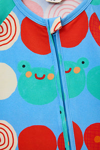 Gorman - Spot Face Baby Onesie - blue