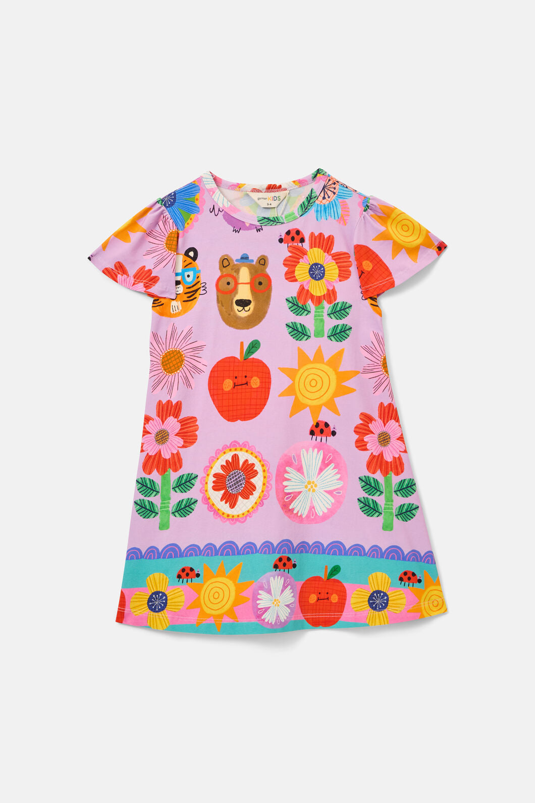 Gorman - Lauren Kids Border Dress - lilac