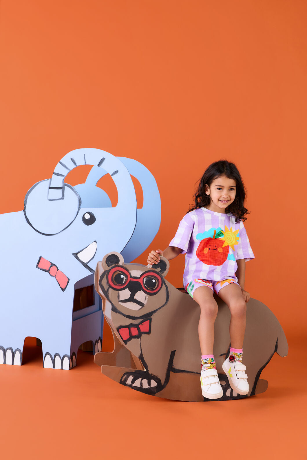 Gorman - Apple Check Kids SS Tee - lilac