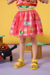 Gorman - Jumble Gingham Sequins Kids Skirt - red
