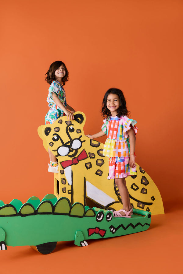 Gorman - Vichy Check Kids Frill Shorts - multi