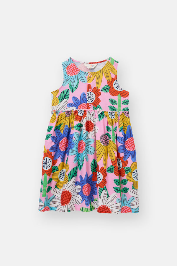 Gorman - Blooming Floral Kids Dress - pink