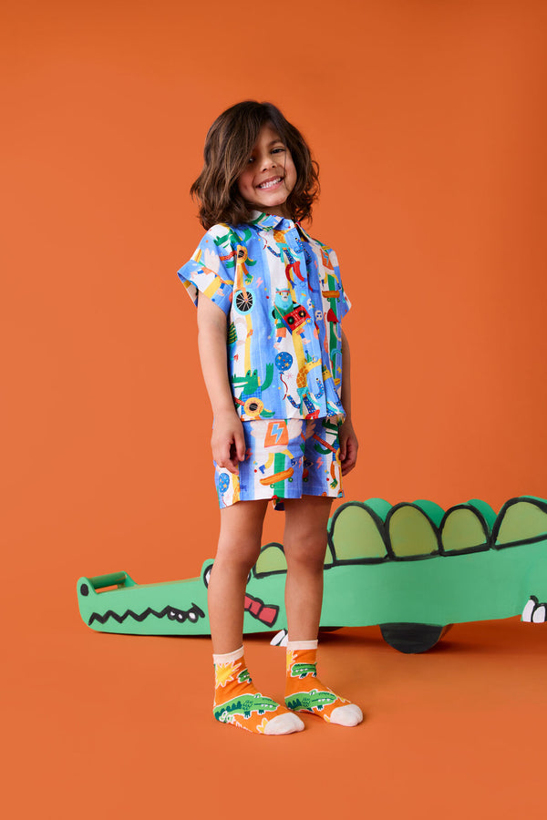 Gorman - Lets Go Stripe Kids Shorts - multi
