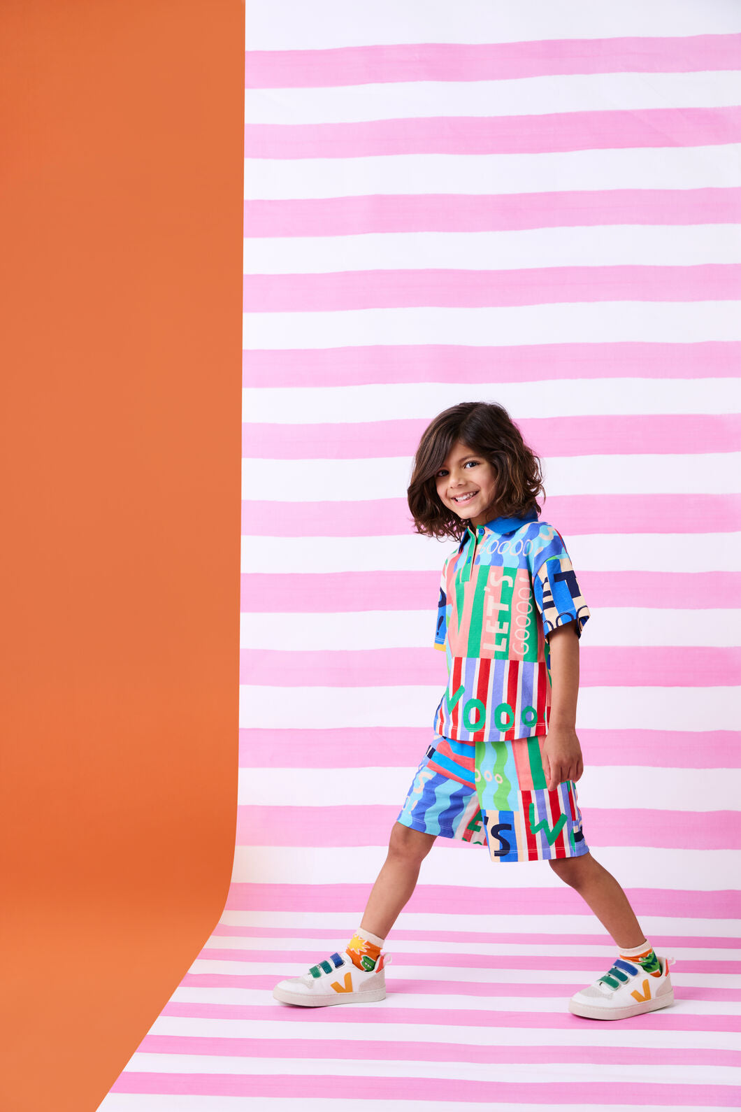 Gorman - Woohoo Stripe Kids Polo Top - multi