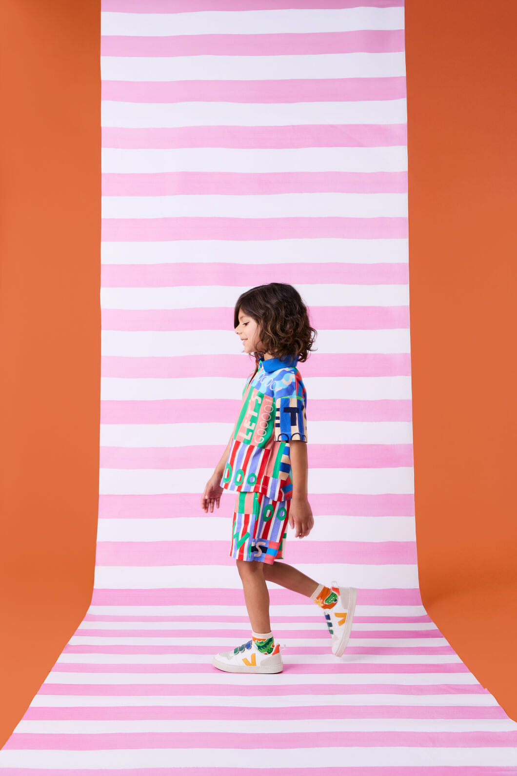 Gorman - Woohoo Stripe Kids Polo Top - multi