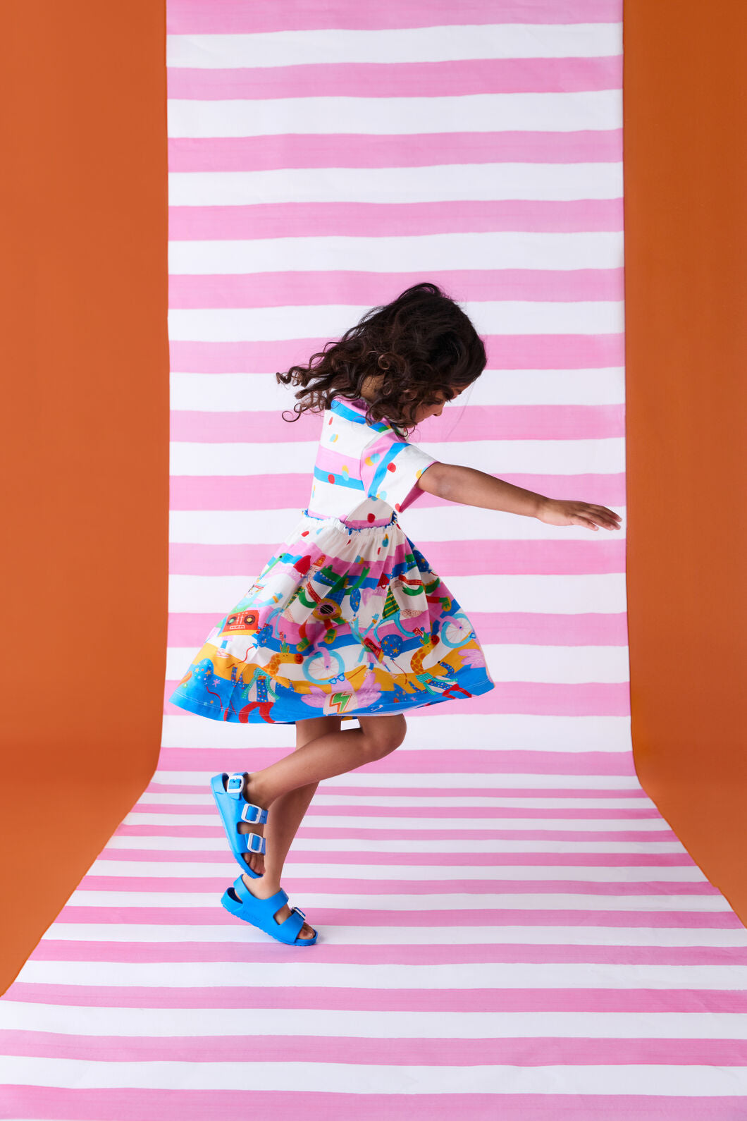 Gorman - Party Stripe Kids Dress - multi