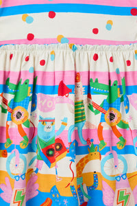 Gorman - Party Stripe Kids Dress - multi