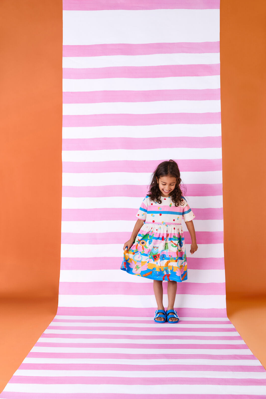 Gorman - Party Stripe Kids Dress - multi