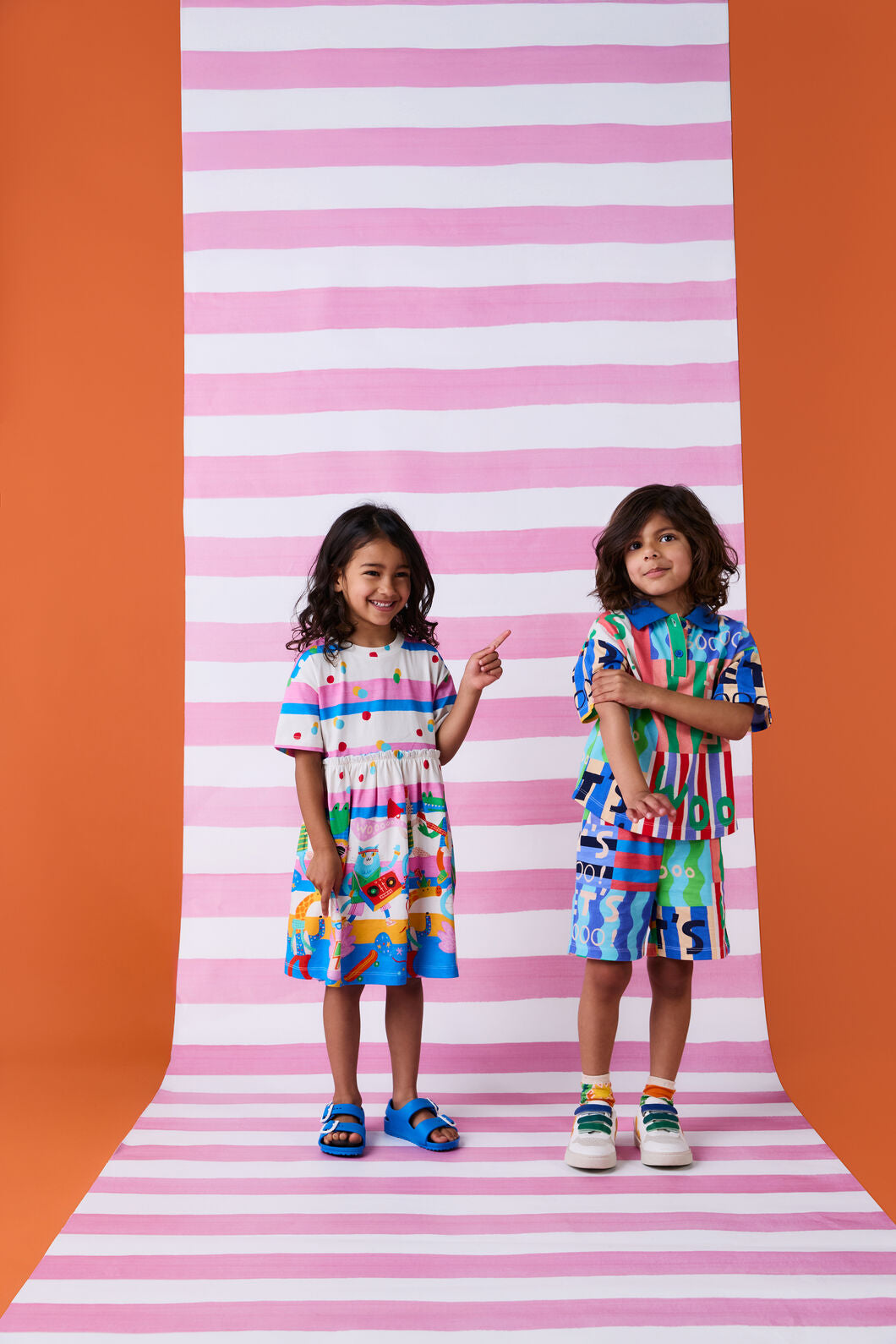 Gorman - Party Stripe Kids Dress - multi