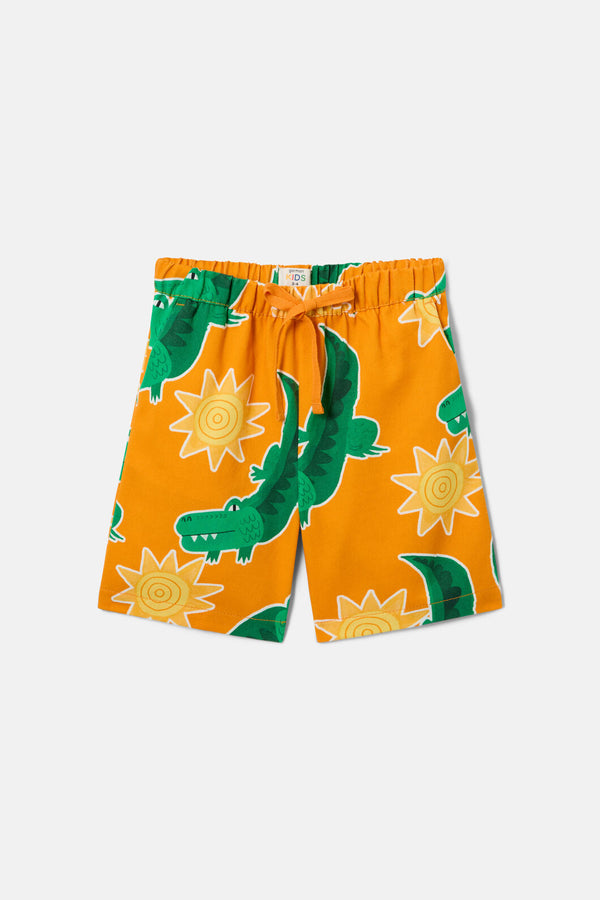 Gorman - Sunny Croc Kids Shorts - orange