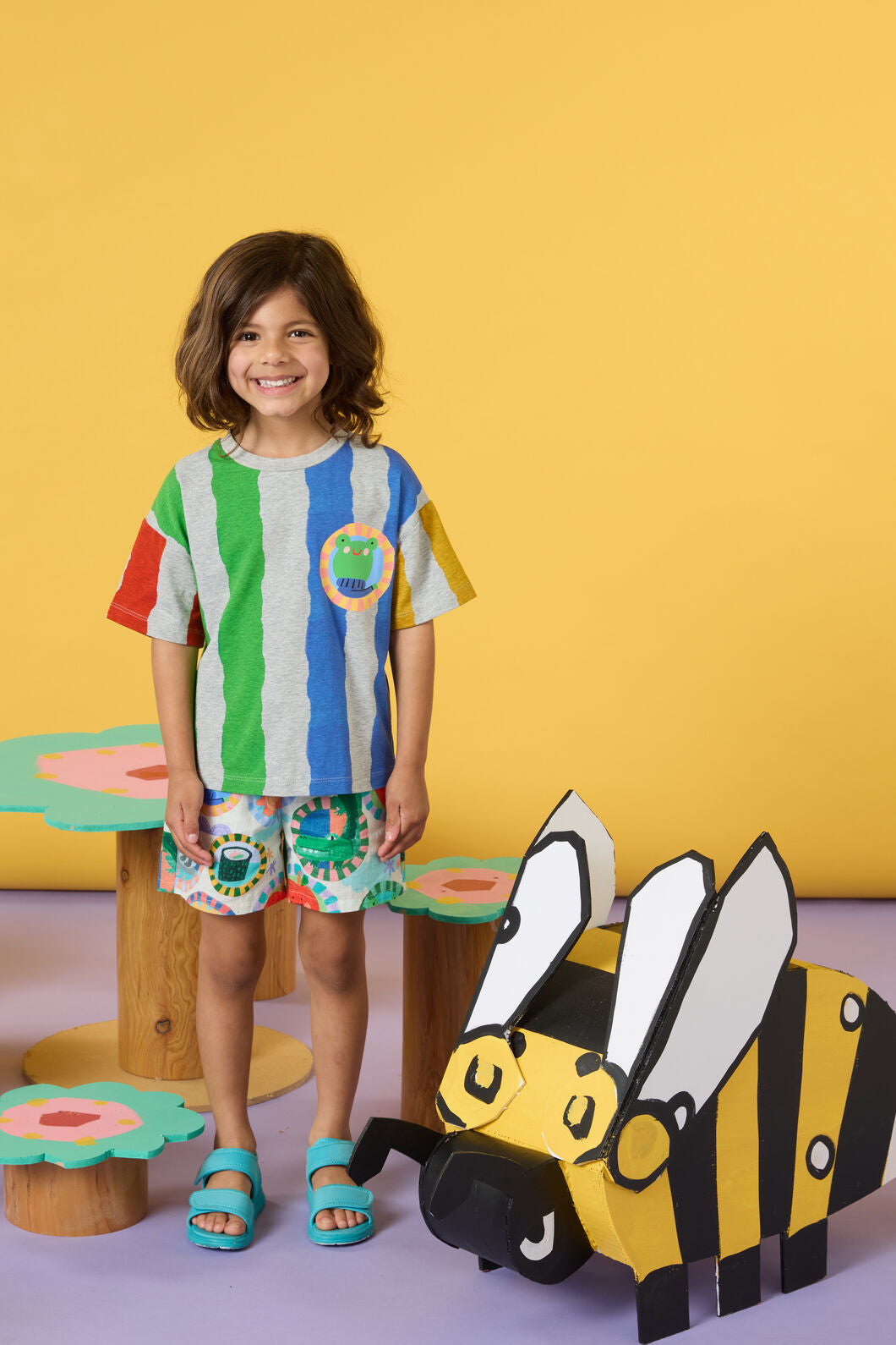 Gorman - Froggy Stripe Kids SS Tee - multi