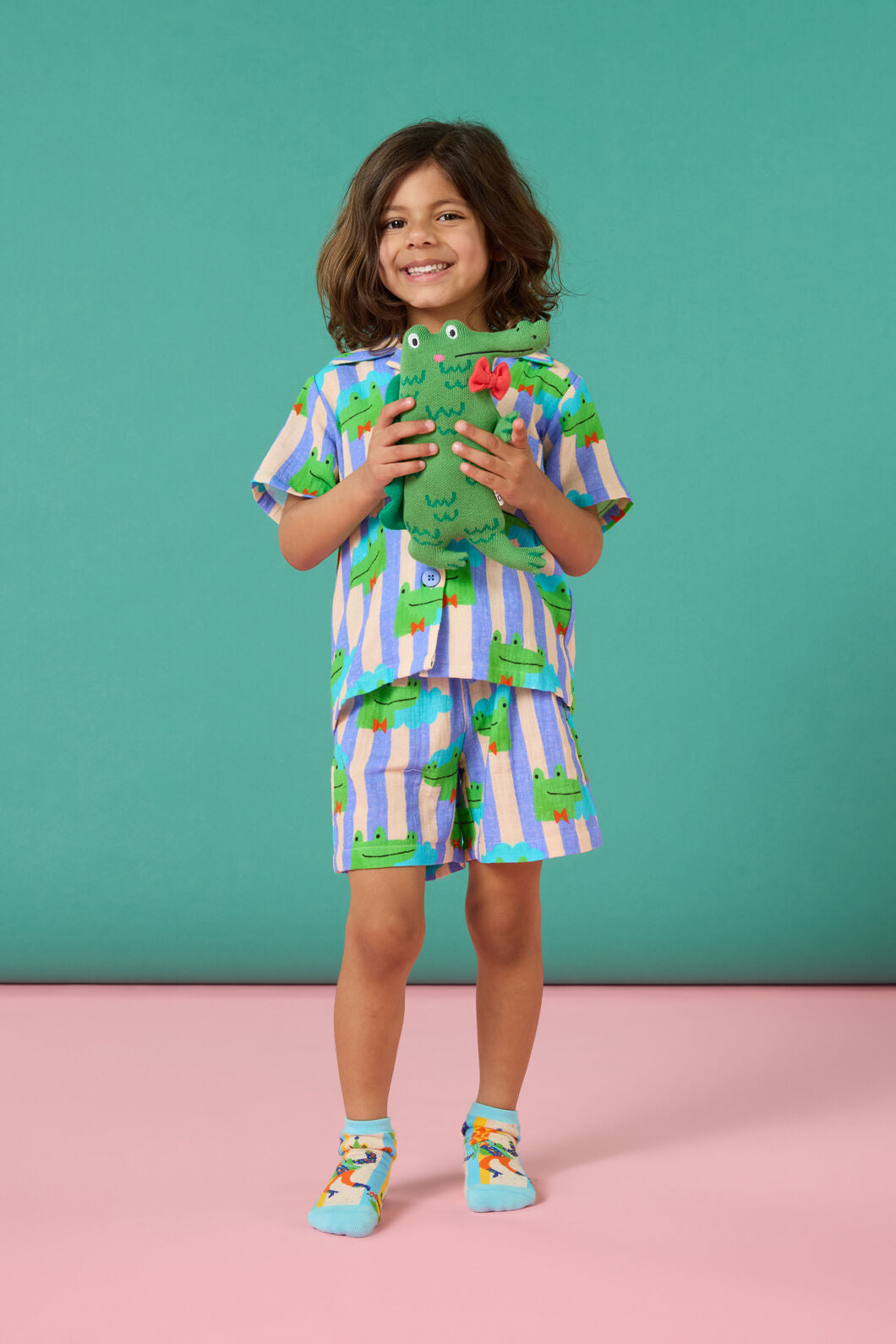 Gorman - Croc Stripe Kids Pyjama Set - multi