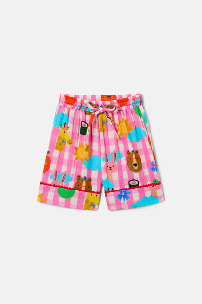 Gorman - Happy Guys Gingham KidsPyjama - pink